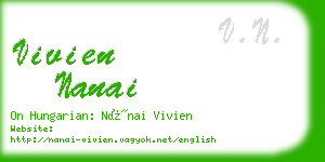 vivien nanai business card